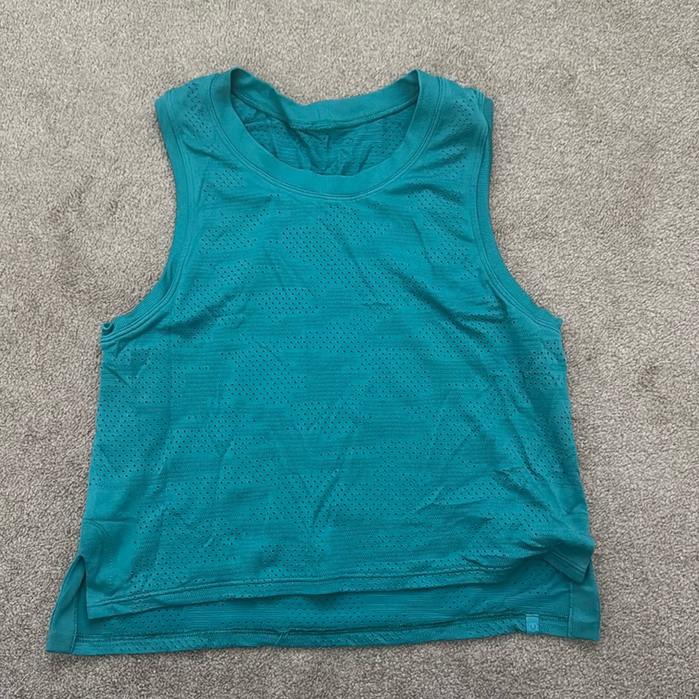 Lululemon Green Muscle Tank